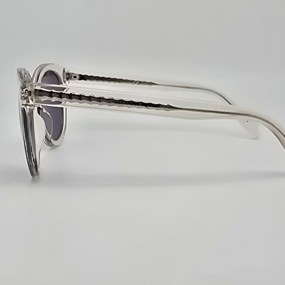 Alexander McQueen AMA0024SA 05 Clear Silver Skull Frame Silver Mirror Sunglasses main image 15